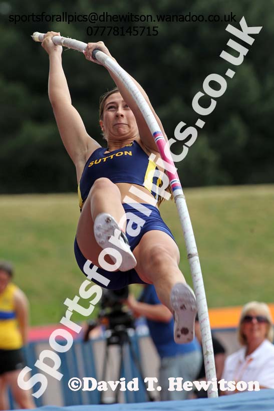 Womens pole vault, Sainsbury's British Champs, Alexander Stadium, Birmingham. Photo: David T. Hewitson/Sprts for All Pics